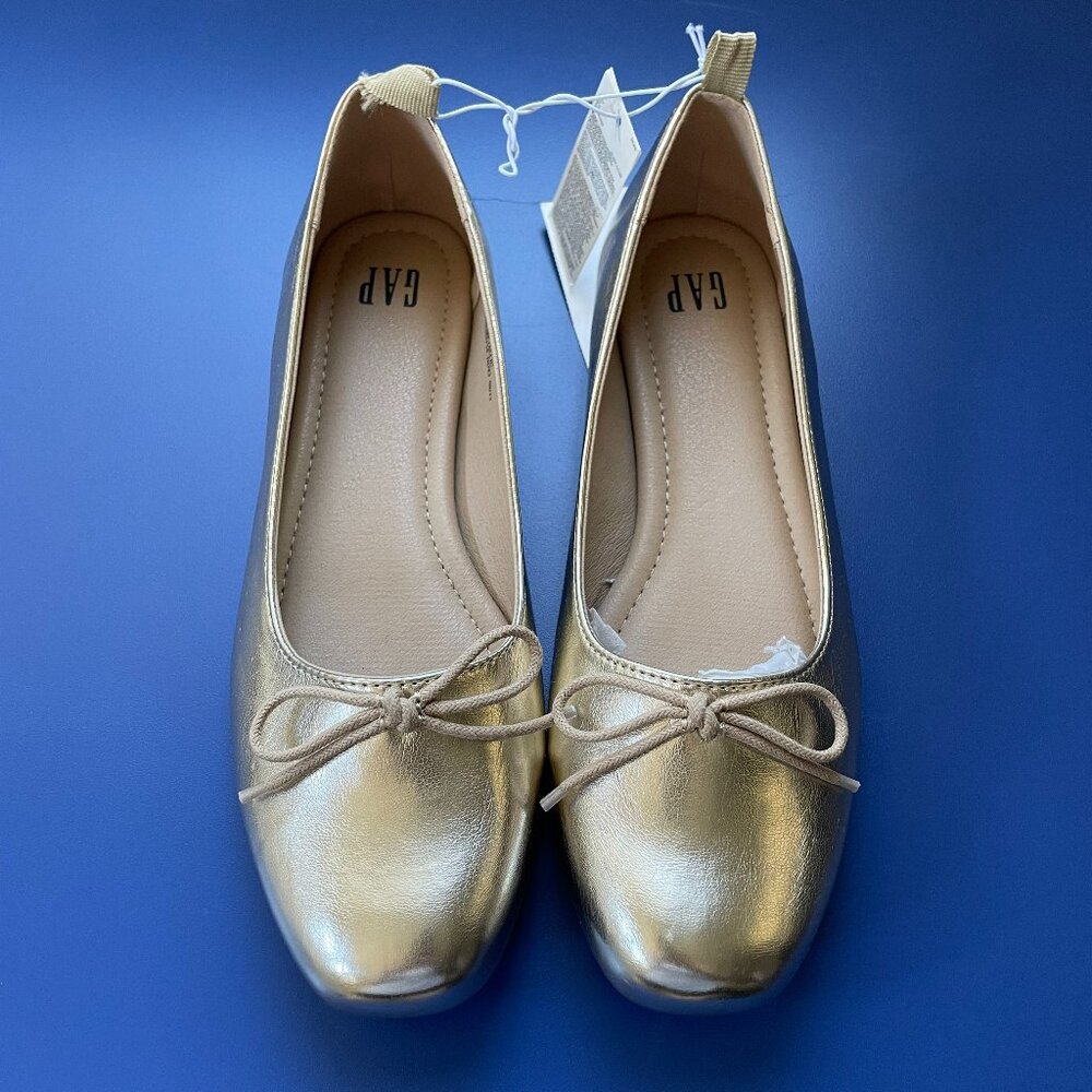 GAP Gold Flats with Bow Detail
